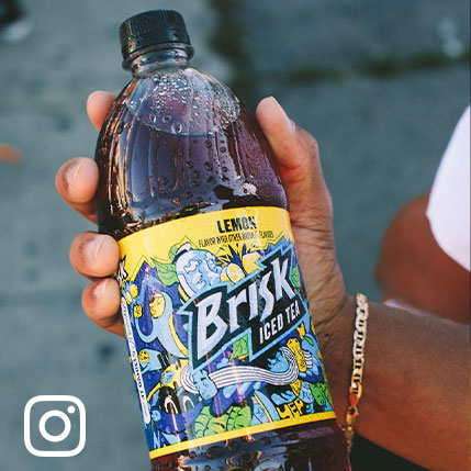 Instagram - Image of Brisk Iced Tea bottle