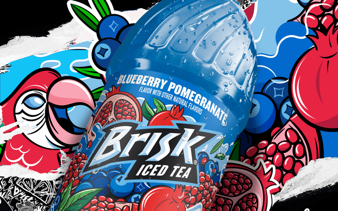 Brisk Iced Tea Variety Pack - Pack of 15 , 4 different Flavors